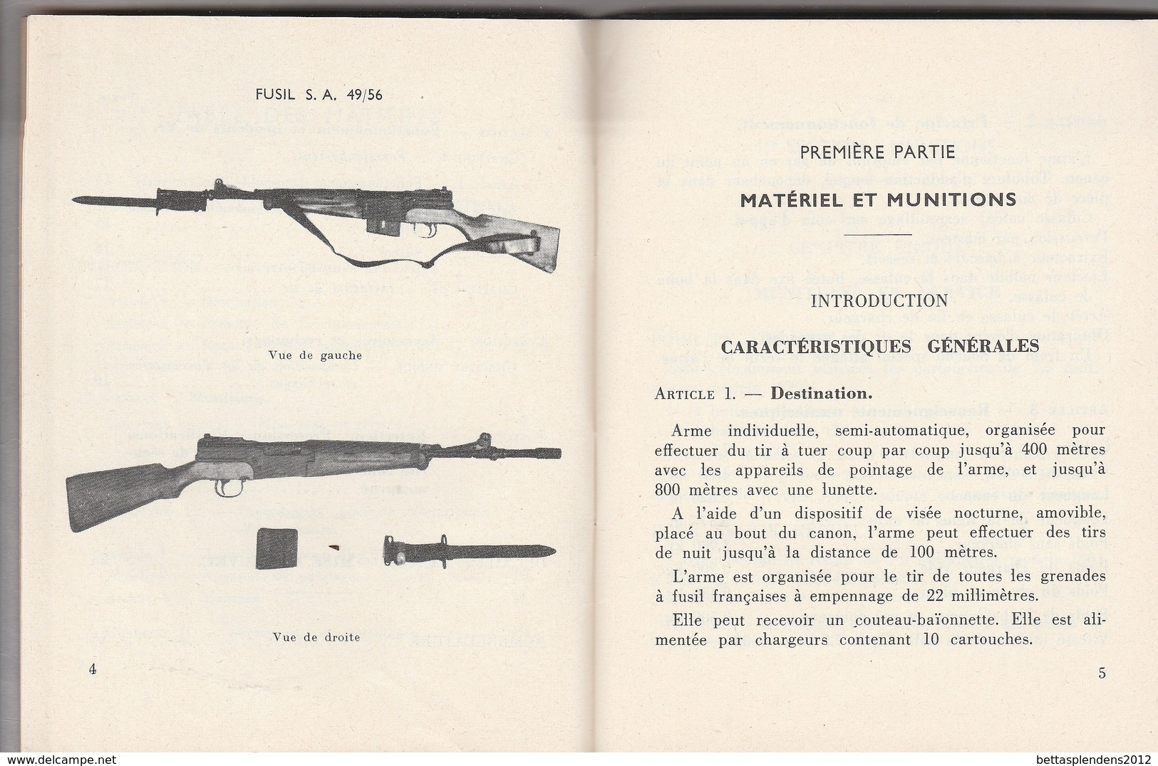 Guide Technique Sommaire Du Fusil Semi-Automatique De 7,5mm Modèle 1949-56 éddition 1964 - Mat 1067 + Modificatif - Autres & Non Classés