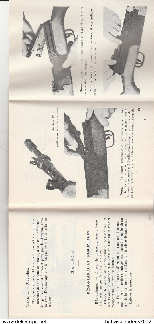 Guide Technique Sommaire Du Fusil Semi-Automatique De 7,5mm Modèle 1949-56 éddition 1964 - Mat 1067 + Modificatif - Autres & Non Classés