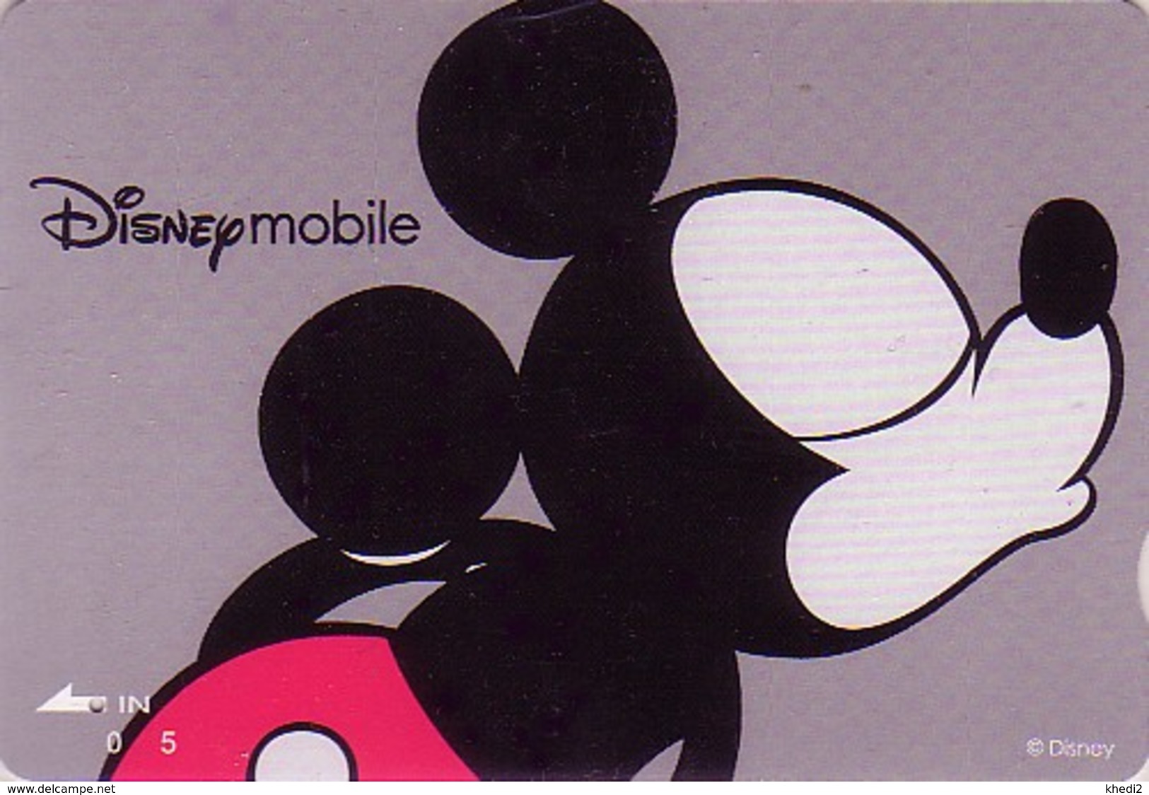 Carte Prépayée JAPON - DISNEY Mobile - MIcKEY MOUSE Bise Bisou Baiser Kiss - JAPAN Prepaid Card Quo Karte - Disney