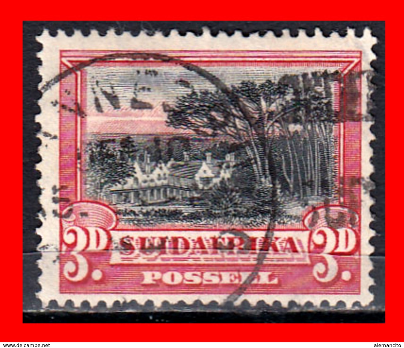 SOUTH AFRICA SELLO AÑO 1927-28  SINGLE, AFRIKAANS - Dienstmarken