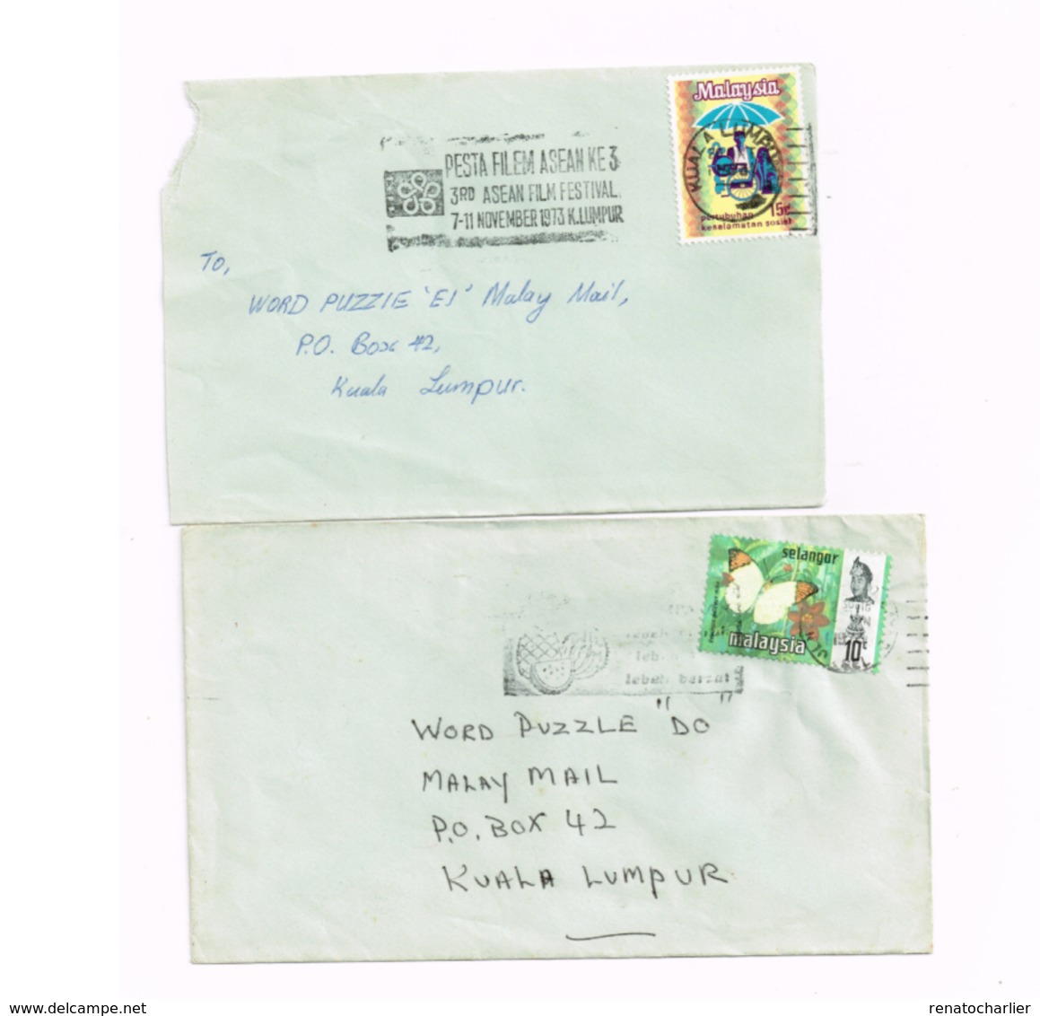 Lot De 4 Lettres. - Malaysia (1964-...)