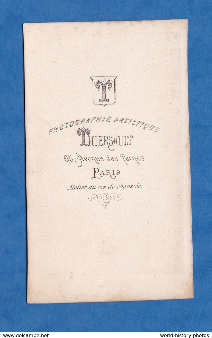 Photo CDV Vers 1865 1870 - PARIS - Beau Portrait D'un Lycéen , Garçon écolier - Photographe Thiersault Mode Pose - Anciennes (Av. 1900)