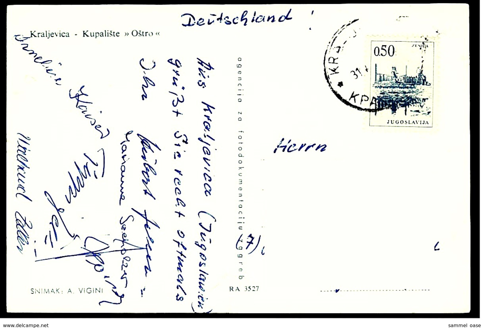 Kraljevica  -  Kupaliste  -  Ostro   -  Ansichtskarte  Ca.1965    (9409) - Jugoslawien