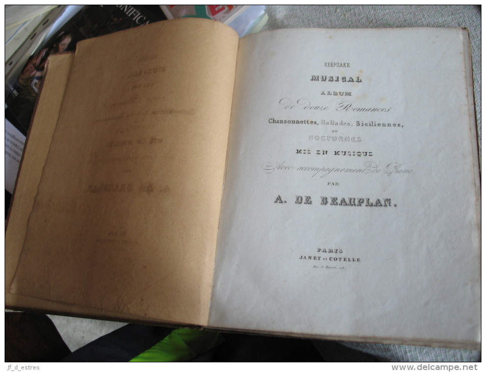 Lithographies De Kaeppelin (12) Du Keepsake Musical De A. De Beauplan; Dessins De Deveria, Alophe, Lange Vers 1835 - Lithographies