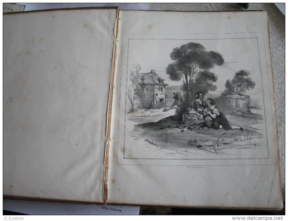 Lithographies De Kaeppelin (12) Du Keepsake Musical De A. De Beauplan; Dessins De Deveria, Alophe, Lange Vers 1835 - Lithographies