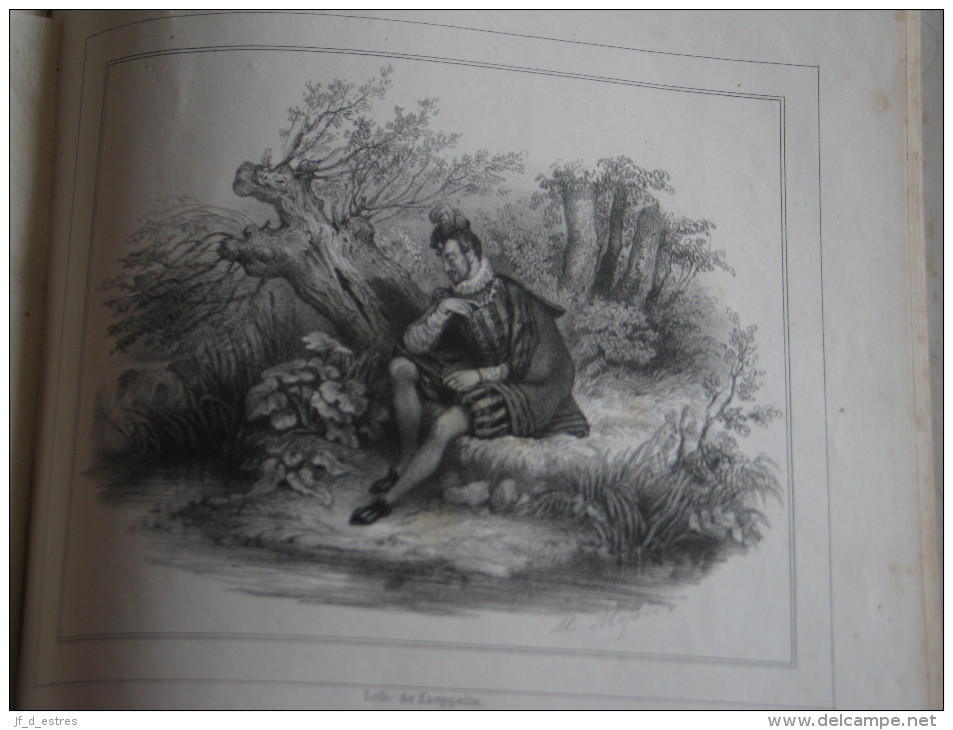 Lithographies de Kaeppelin (12) du Keepsake musical de A. de Beauplan; dessins de Deveria, Alophe, Lange vers 1835