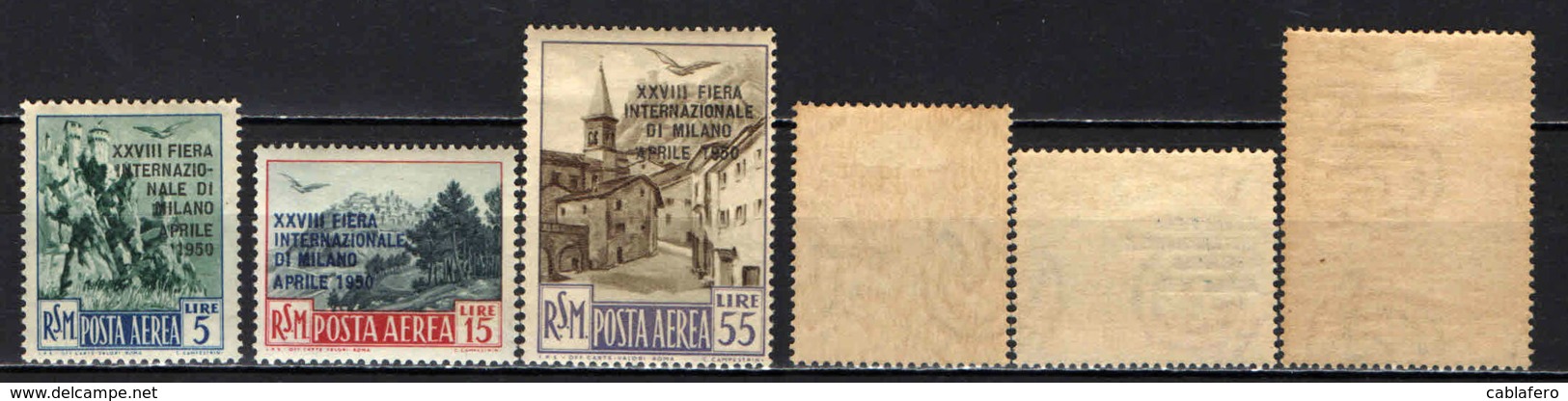 SAN MARINO - 1950 - FIERA DI MILANO - MNH - Posta Aerea