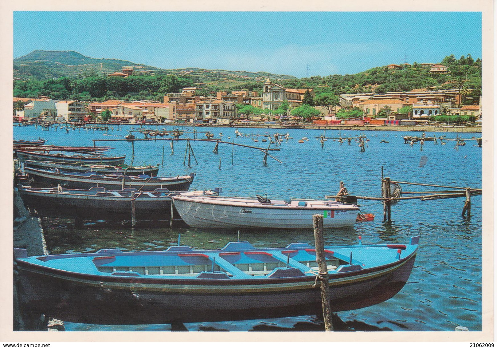 MESSINA - LAGO GRANDE DI GRANZIRRI CON BARCHE - Messina