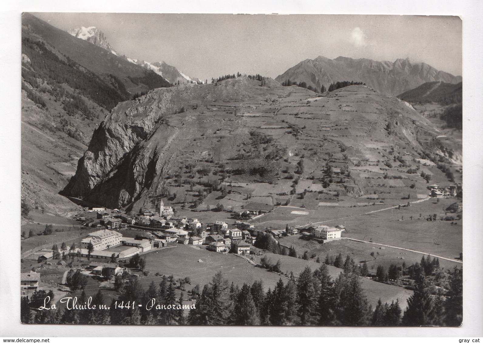 La Thuile M.1441, Panorama, Italy, Italia, Unused Real Photo Postcard [22742] - Altri & Non Classificati