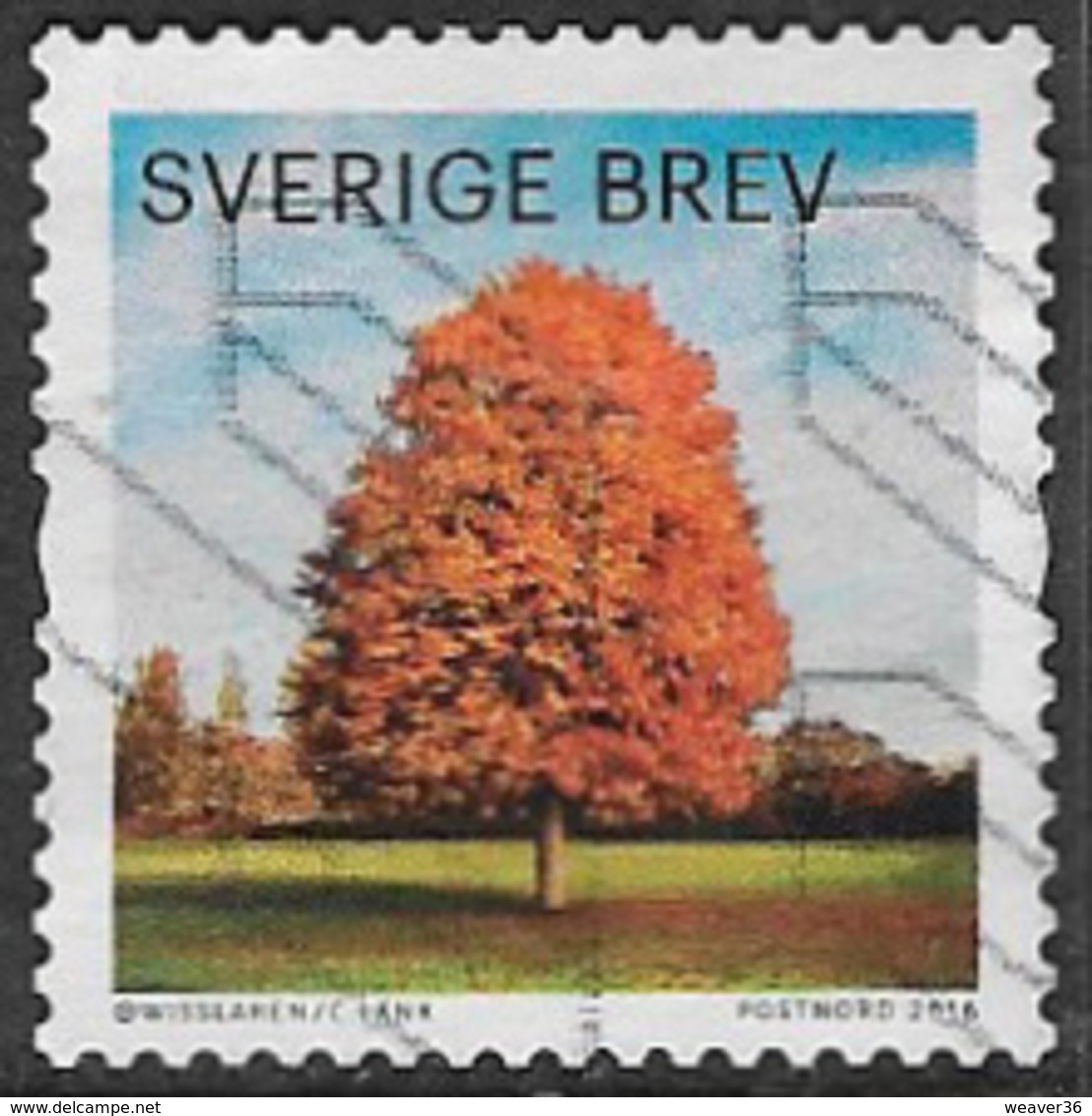 Sweden 2016 Autumn Glow Brev Type 4 Good/fine Used [39/31844/ND] - Gebraucht