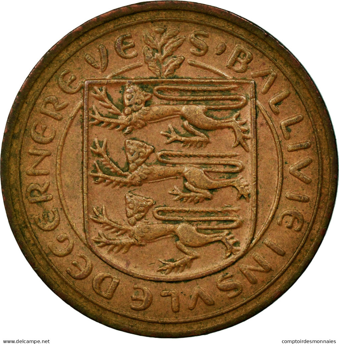 Monnaie, Guernsey, Elizabeth II, 2 New Pence, 1971, TTB, Bronze, KM:22 - Guernsey
