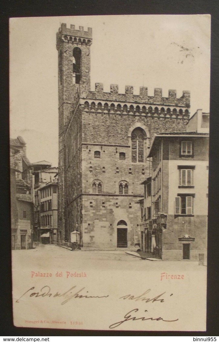 Cartolina Firenze Palazzo Del Podestà - Viaggiata - - Firenze