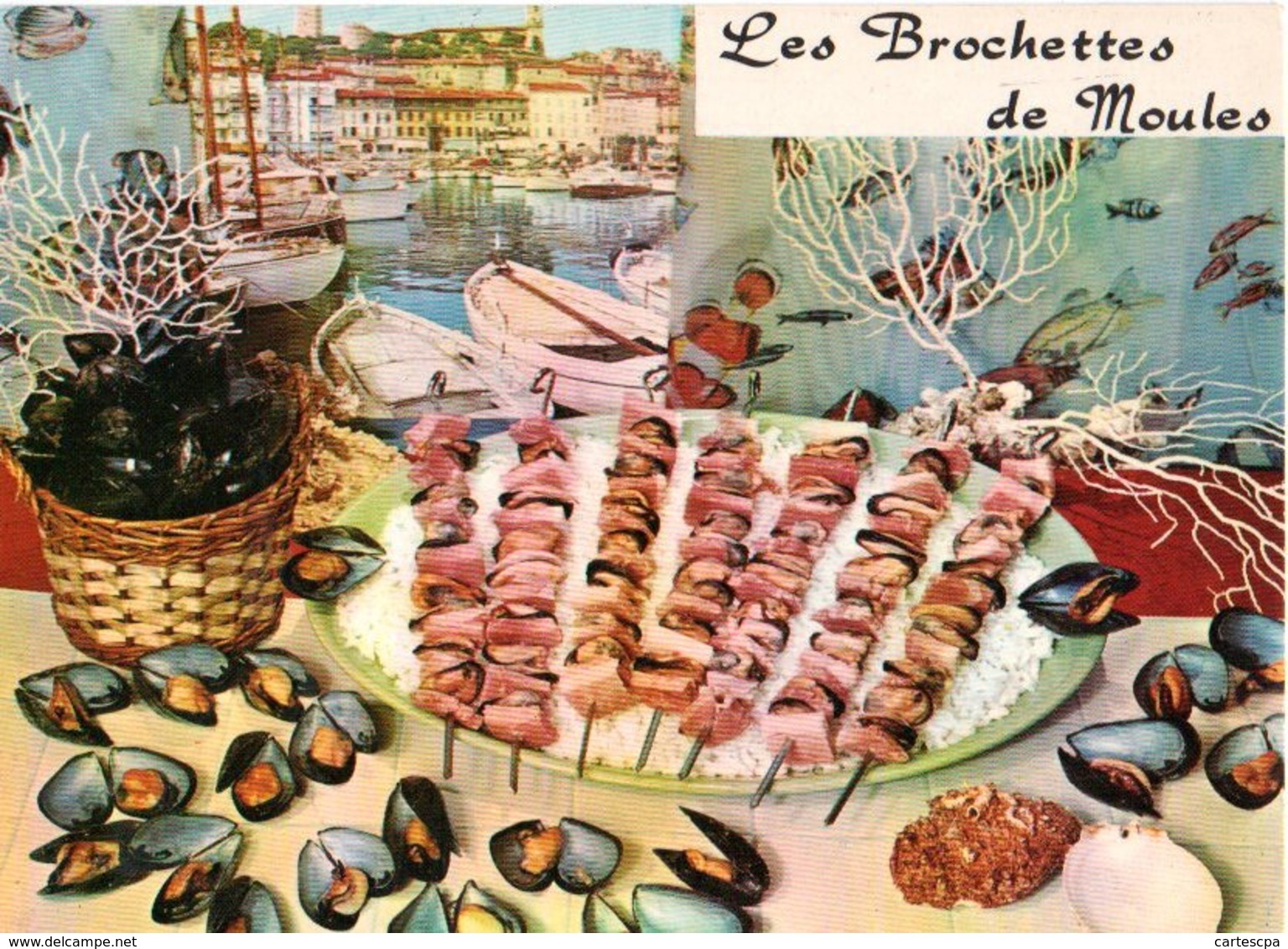 Recette De Cuisine Les Brochettes De Moules 1981 CPM Ou CPSM - Recettes (cuisine)