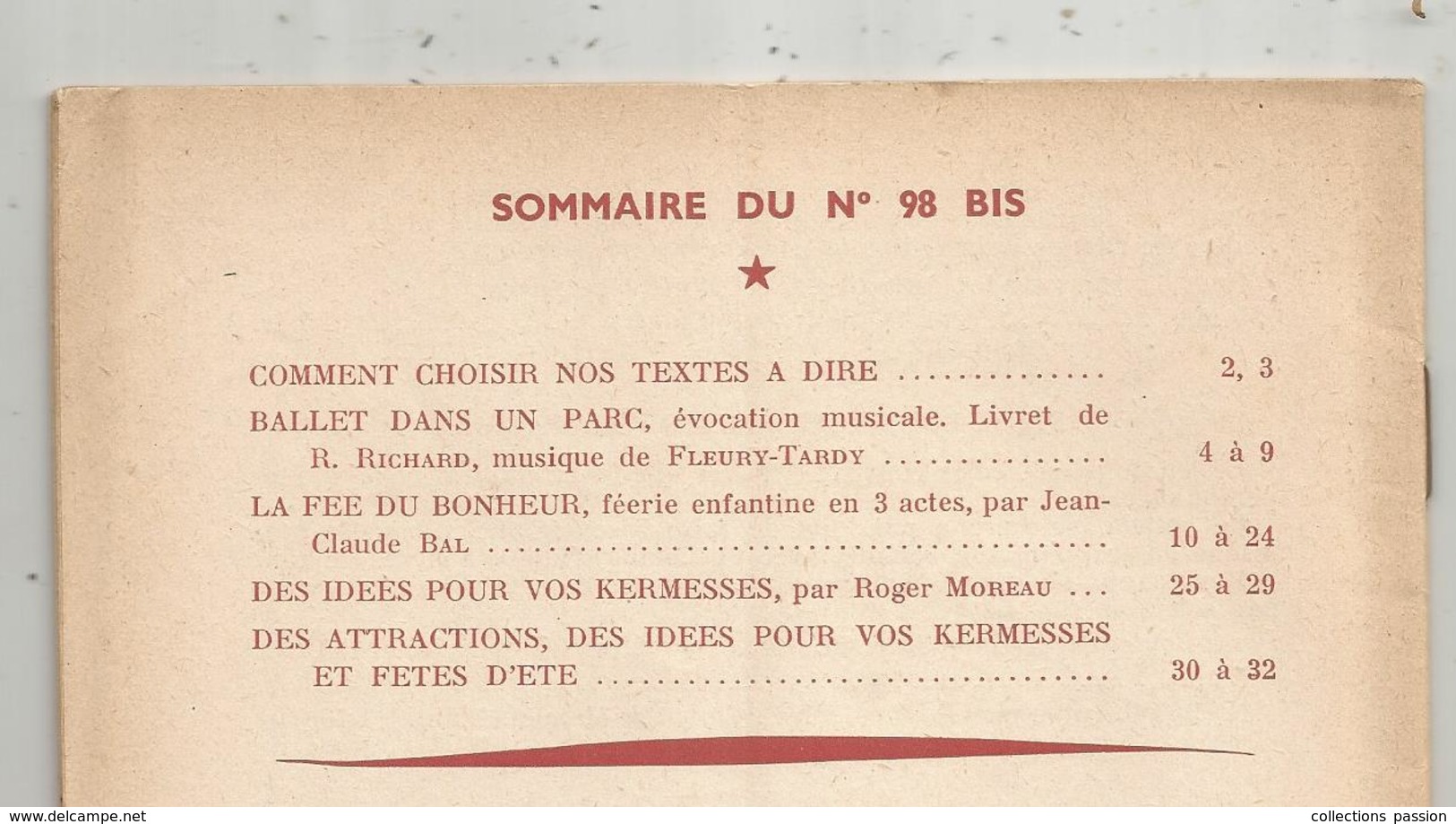 Série Théâtrale ,LES LOISIRS DE L'ENFANT, Revue Bi Mensuelle N° 98 Bis,1956 ,2 Scans,frais Fr 2.45 E - Other & Unclassified