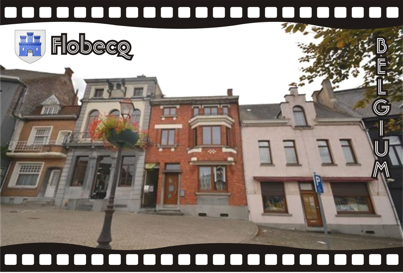 Postcard, REPRODUCTION, Municipalities Of Belgium, Streets Of Flobecq 9 - Cartes Géographiques