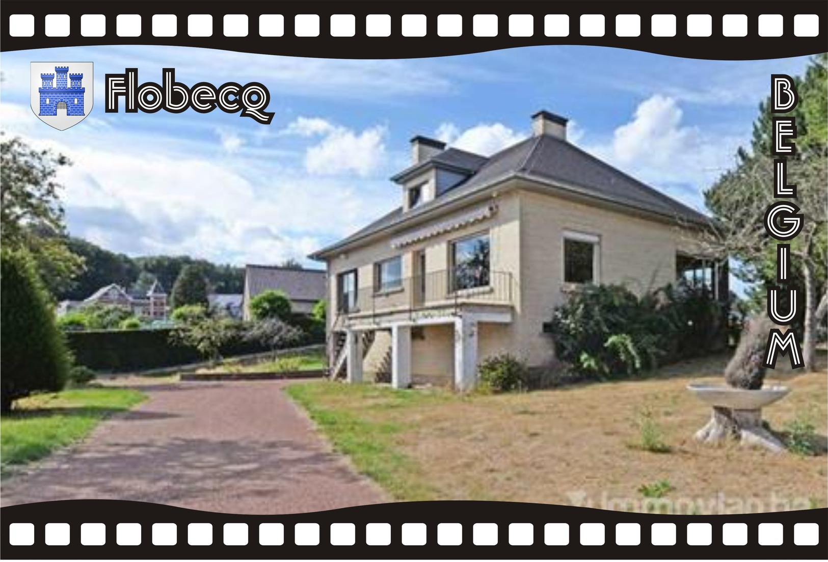 Postcard, REPRODUCTION, Municipalities Of Belgium, Streets Of Flobecq 17 - Cartes Géographiques