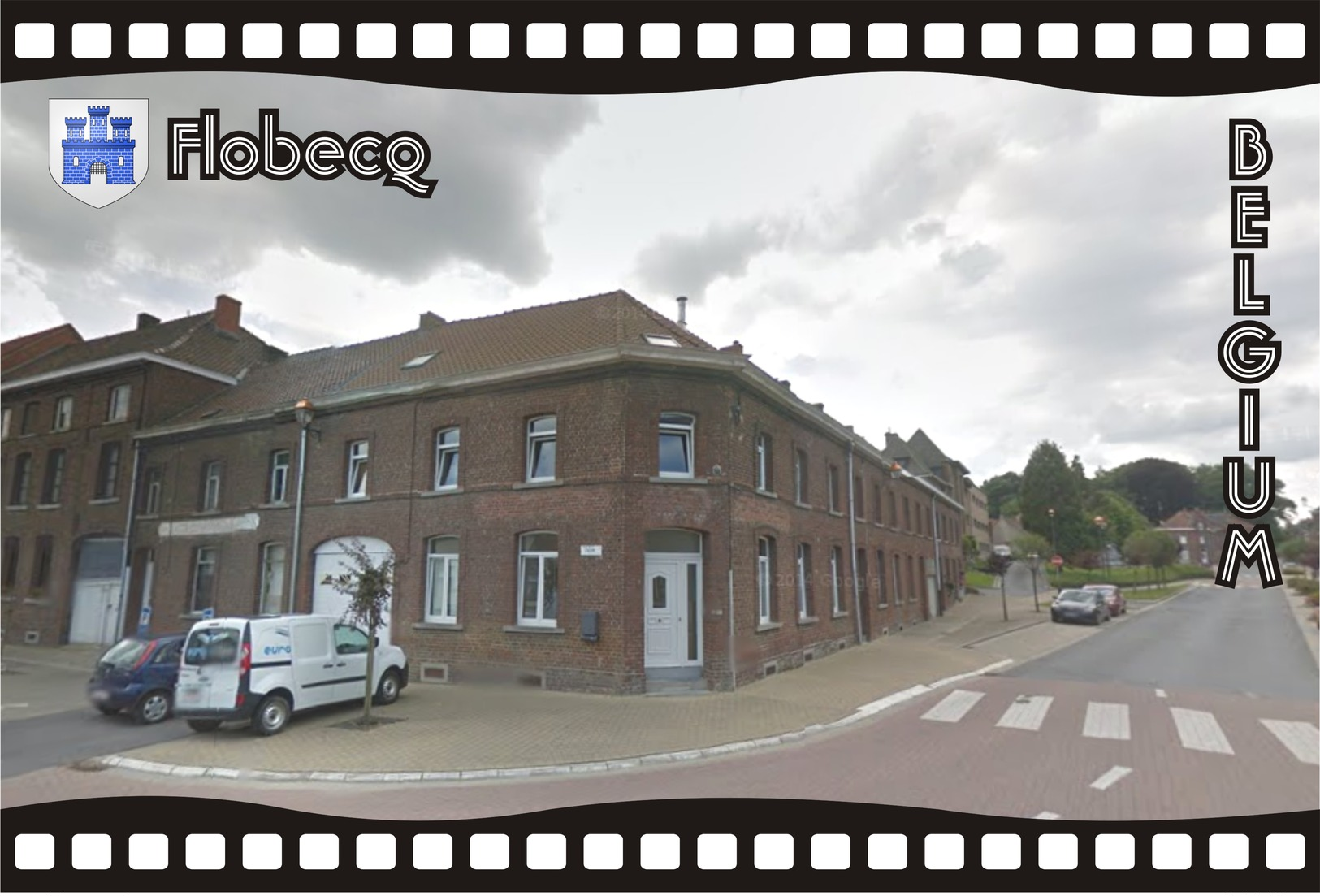 Postcard, REPRODUCTION, Municipalities Of Belgium, Streets Of Flobecq 32 - Cartes Géographiques