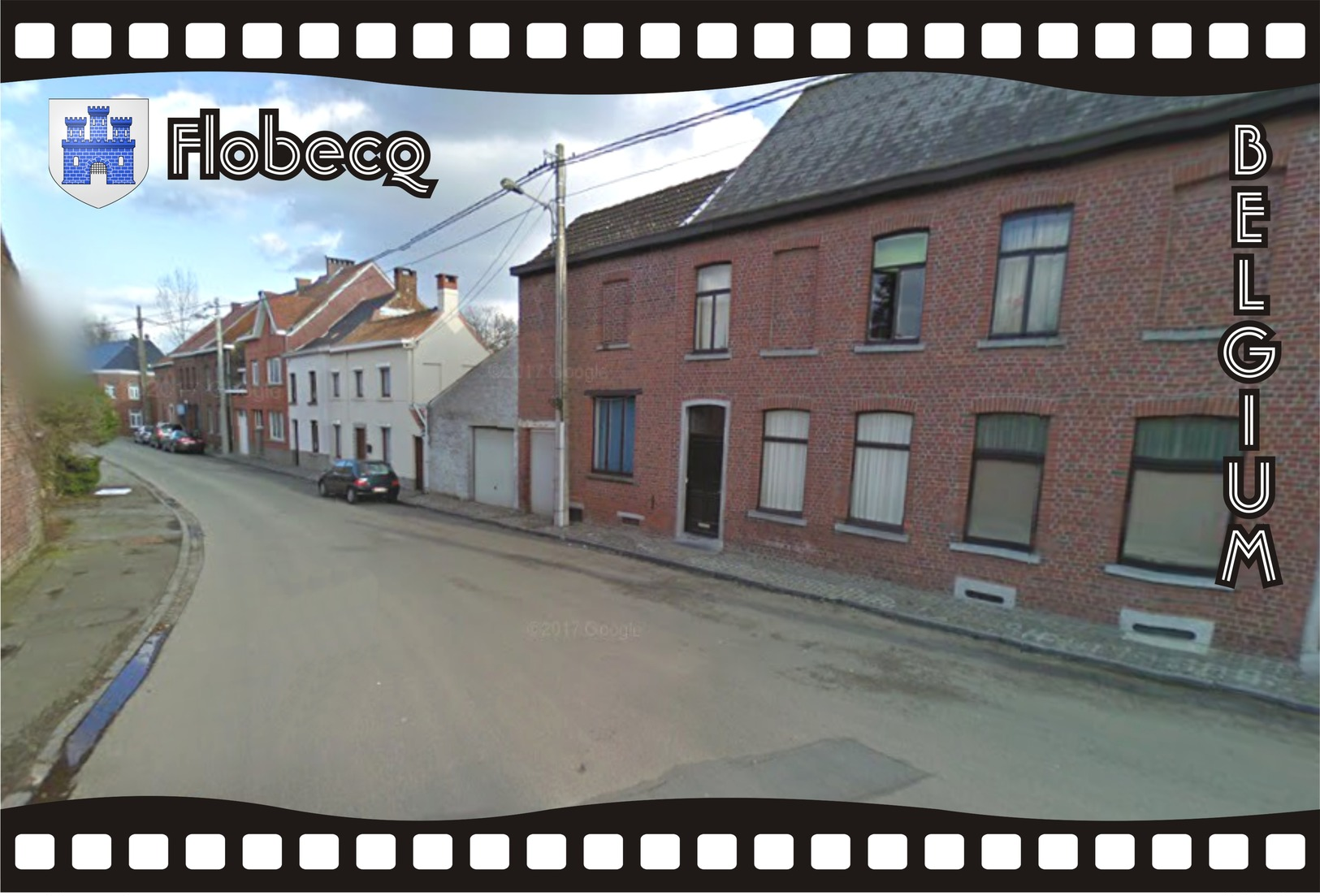 Postcard, REPRODUCTION, Municipalities Of Belgium, Streets Of Flobecq 41 - Cartes Géographiques