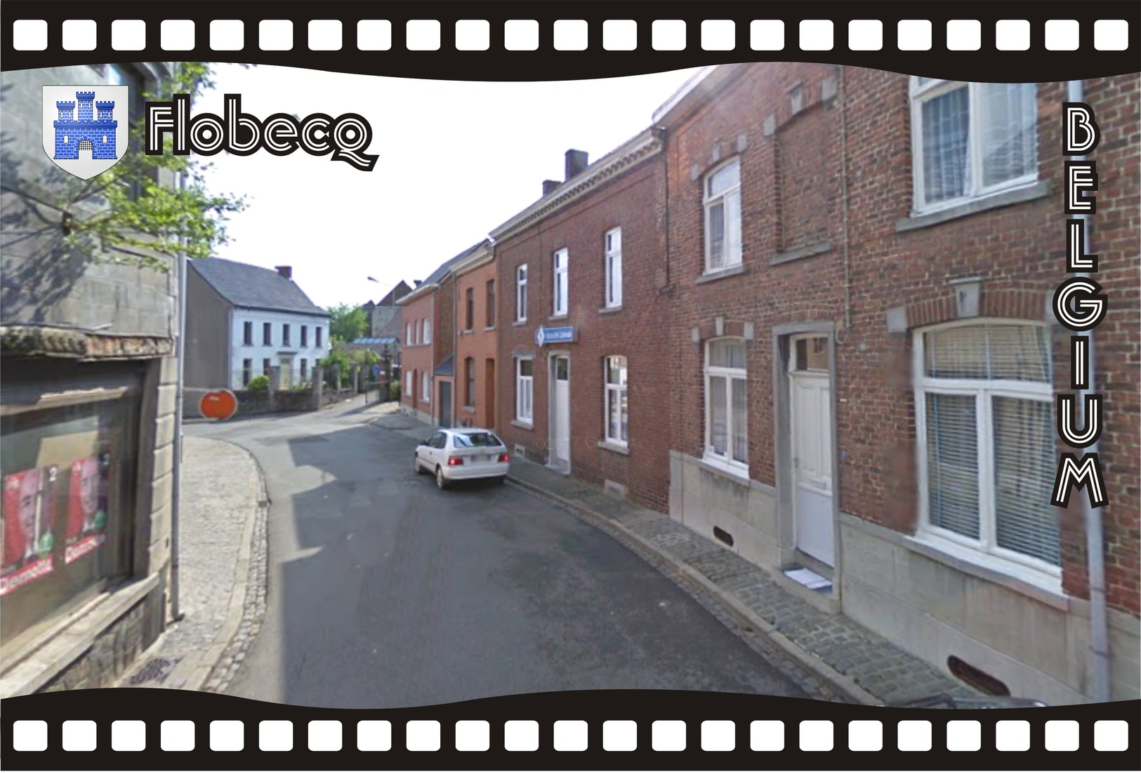 Postcard, REPRODUCTION, Municipalities Of Belgium, Streets Of Flobecq 46 - Cartes Géographiques