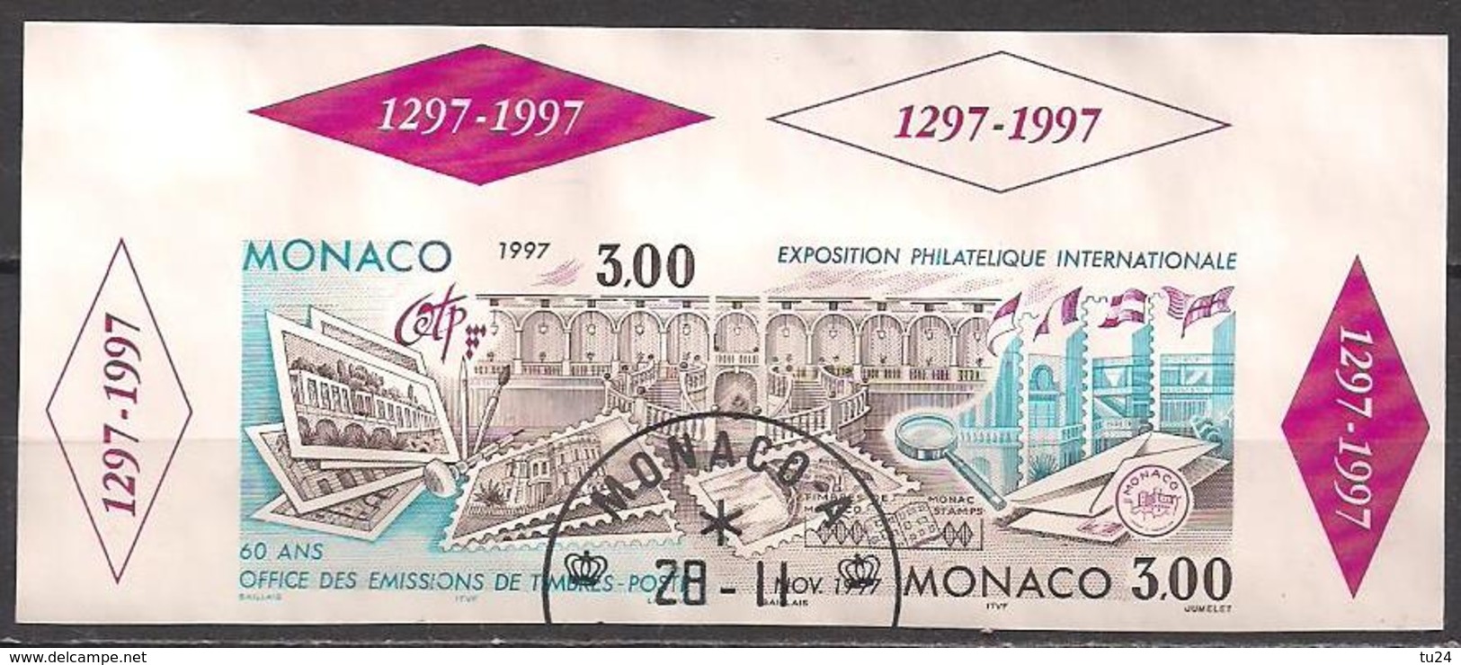 Monaco  (1996)  Mi.Nr.  2333 + 2334 B  Gest. / Used  (5bl-01.3) - Usados