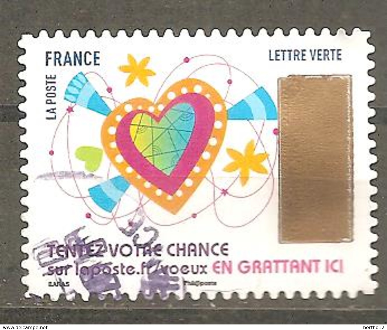 FRANCE 2017 Adhésif  Y T N ° 1497  Oblitéré Cachet Rond - Oblitérés