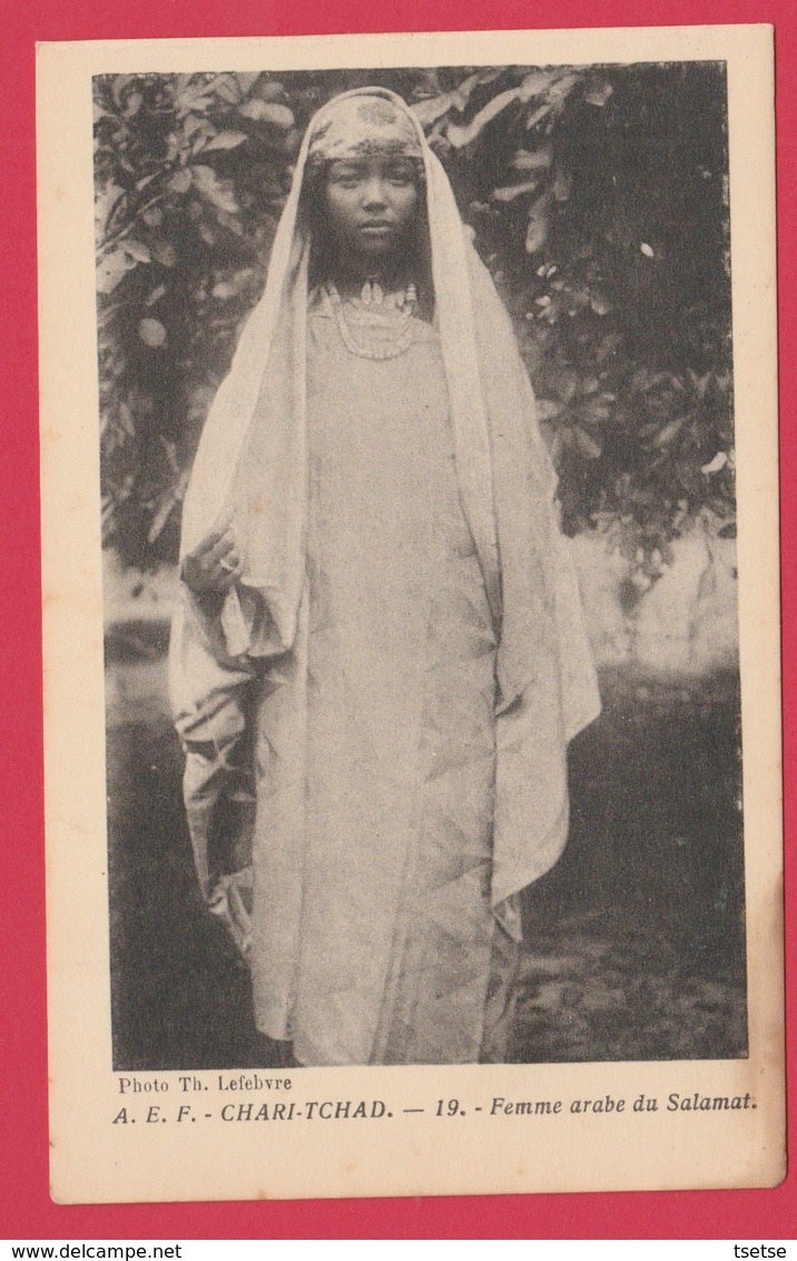 Chari-Tchad - Femme Arabe Du Salamat  ( Voir Verso ) - Tchad