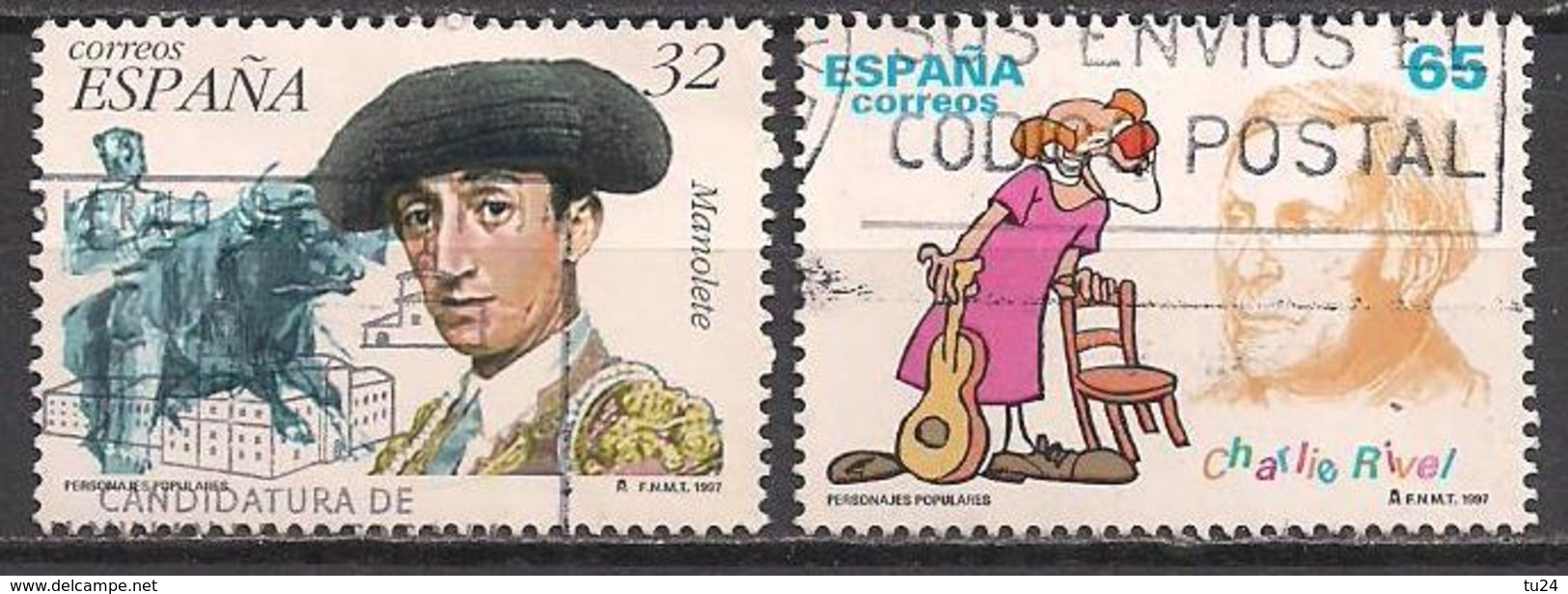 Spanien  (1997)  Mi.Nr.  3331 + 3332  Gest. / Used  (4ae11) - Gebraucht