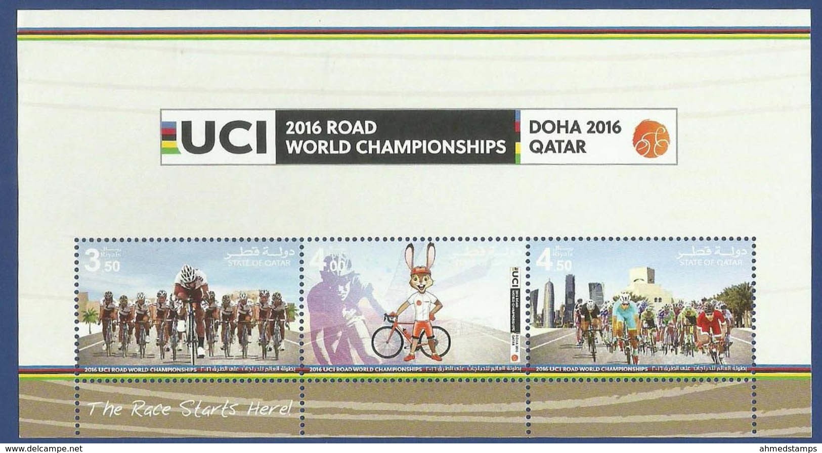 QATAR MNH 2016 ROAD WORLD CHAMPIONSHIPS CYCLE - Qatar
