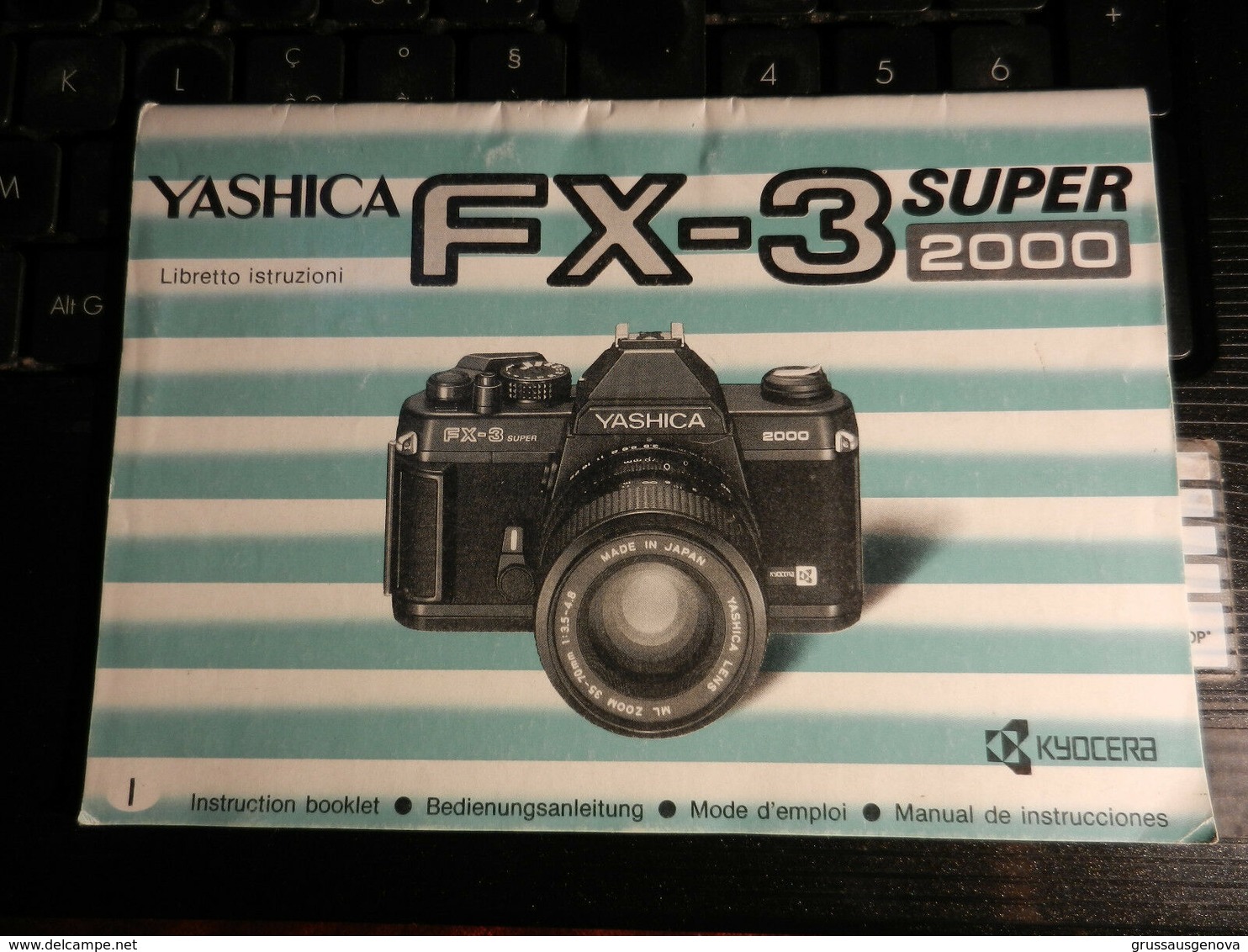 8e) YASHICA FX-3 SUPER 2000 LIBRETTO ISTRUZIONI FORMATO 16,5 X 11,5 Cm OTTIME CONDIZIONI - Matériel & Accessoires