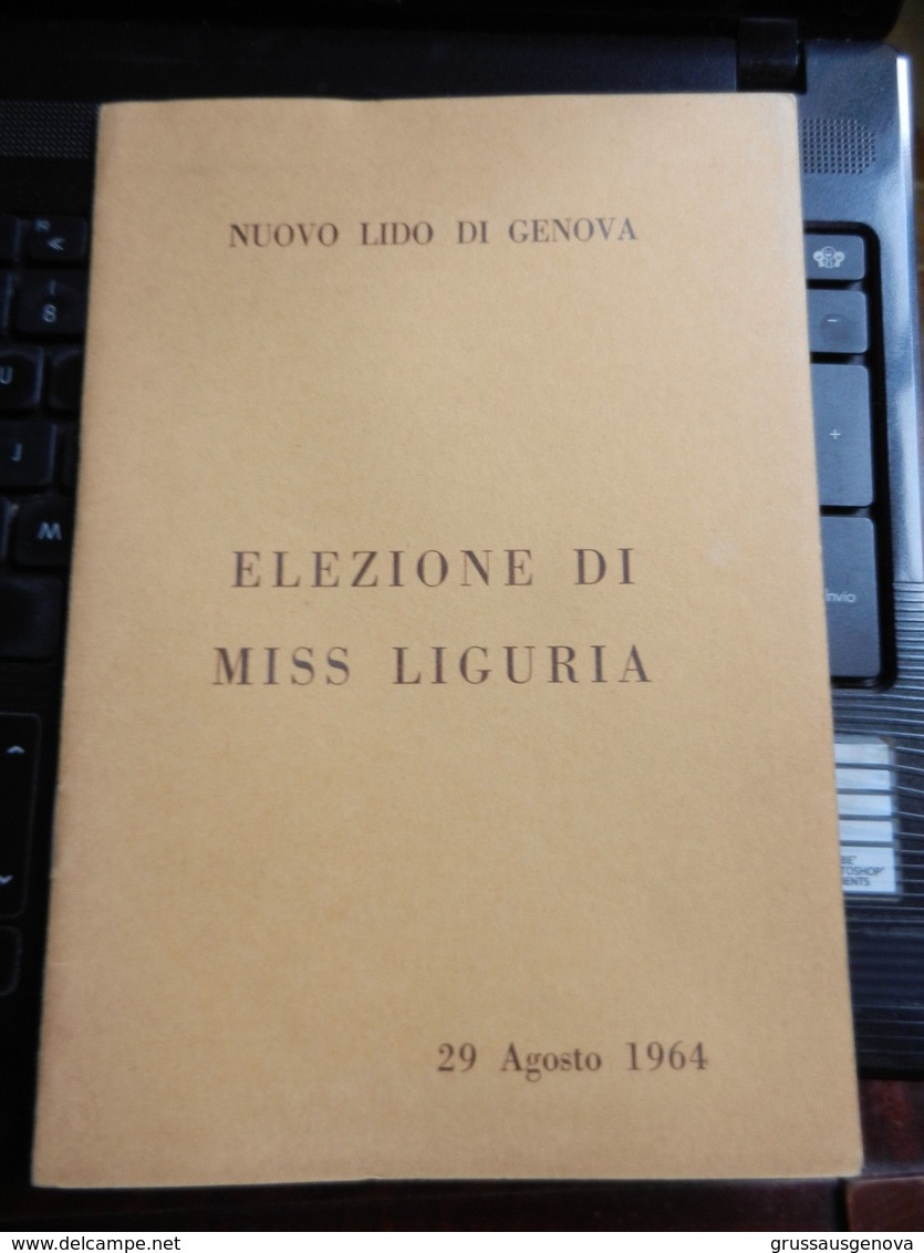 8b) GENOVA NUOVO LIDO ELEZIONE MISS LIGURIA 1964 LIBRETTO CON MOLTE PUBBLICITA' DIMENSIONI 17 X 25 Cm 28 PAGINE OTTIMO S - Altri & Non Classificati