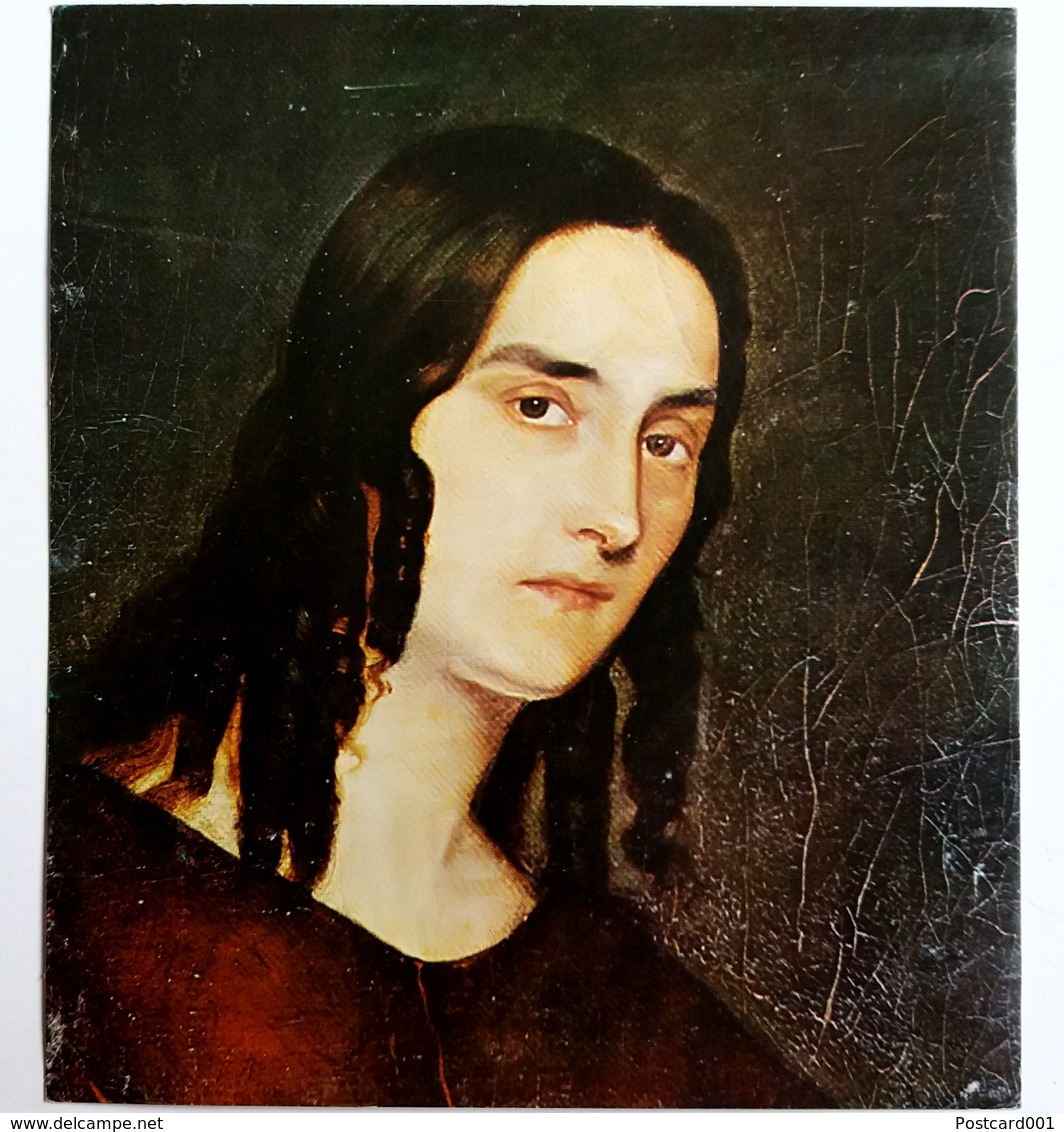 #12  Portrait Of ''Wife Paffaelo Cocoli'' By V. Dimitrov ? - Fine Art Postcard - Peintures & Tableaux