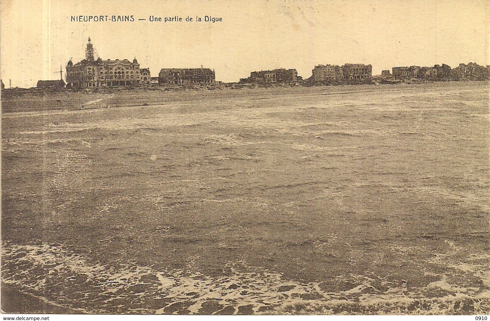 NIEUPORT BAINS -NIEUWPOORT BAD"UNE PARTIE DE LA DIGUE-EEN GEDEELTE VAN DE DIJK " EDIT.HOTEL COSMOPOLITE - Nieuwpoort