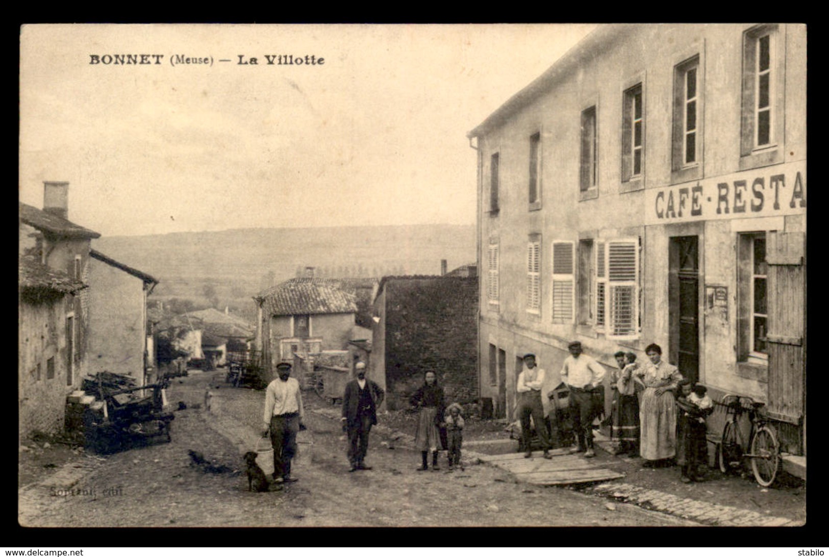 55 - BONNET - LA VILLOTTE - CAFE-RESTAURANT - EDITEUR SOPRANI - Autres & Non Classés