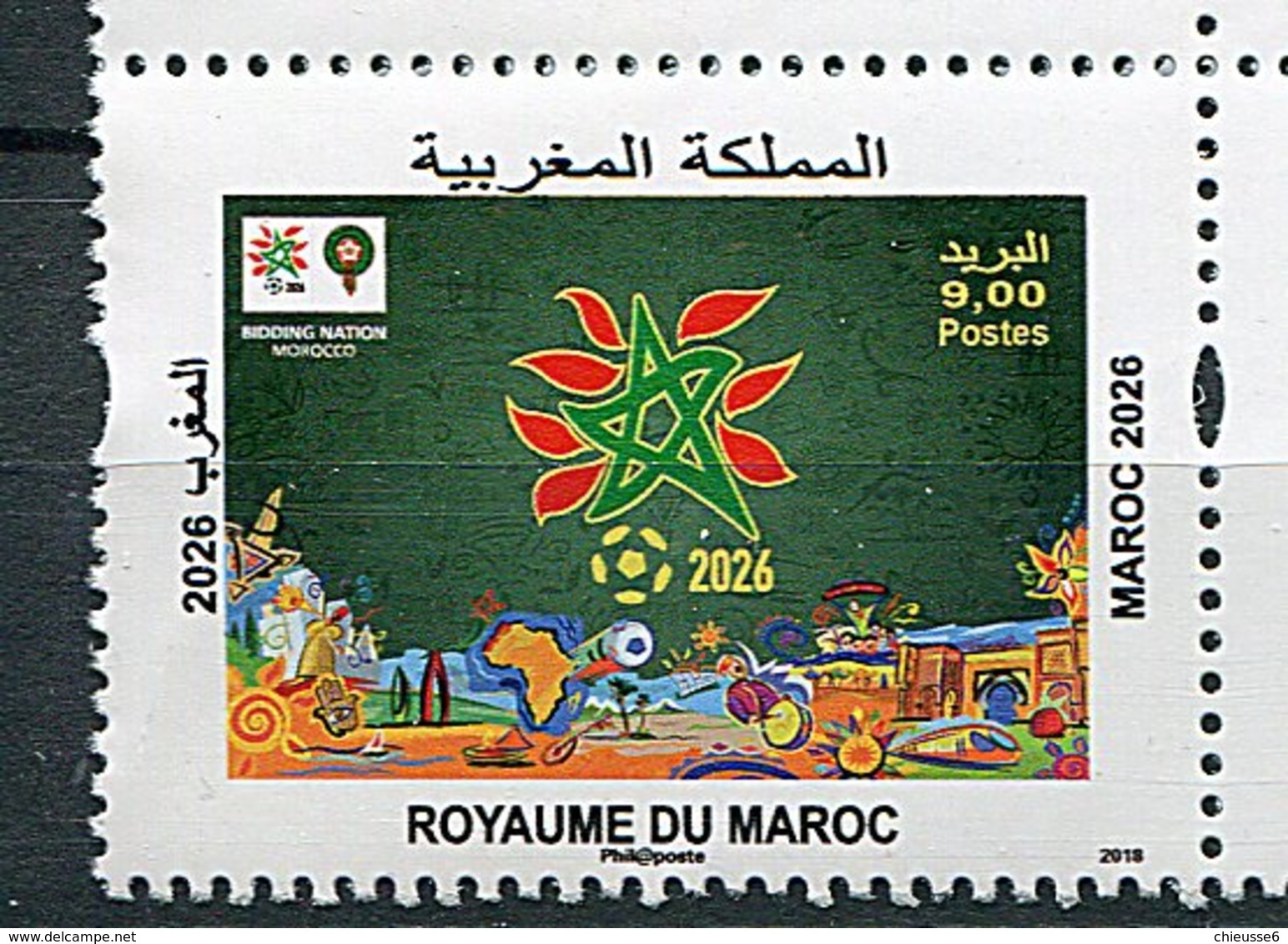 N° 1768 - Maroc ** Maroc 2026 - Année 2018 - - Marruecos (1956-...)
