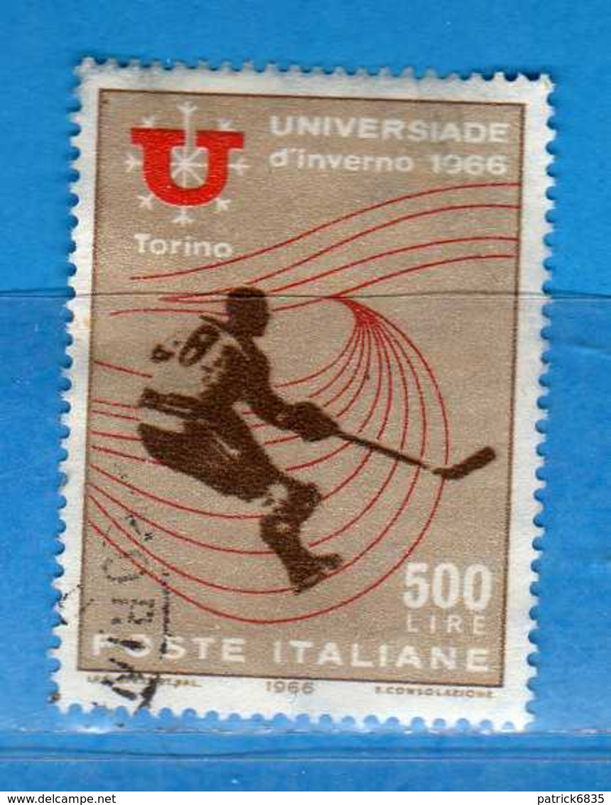 Italia °- 1966 - UNIVERSIADE D'INVERNO 1966.  Unif. 1016.  Vedi Descrizione. - 1961-70: Usati