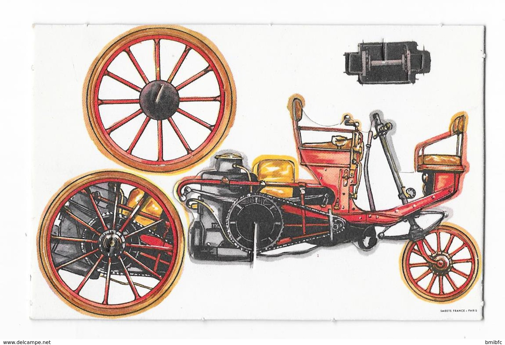 Découpis Biscottes St Luc  - Thème Voiture Ancienne : SERPOLLET  France 1890 - Andere & Zonder Classificatie