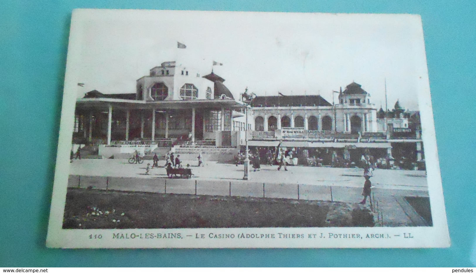 59	CARTE DE	MALO LES BAINS 	N° DE CASIER 	A4 1062 - Malo Les Bains