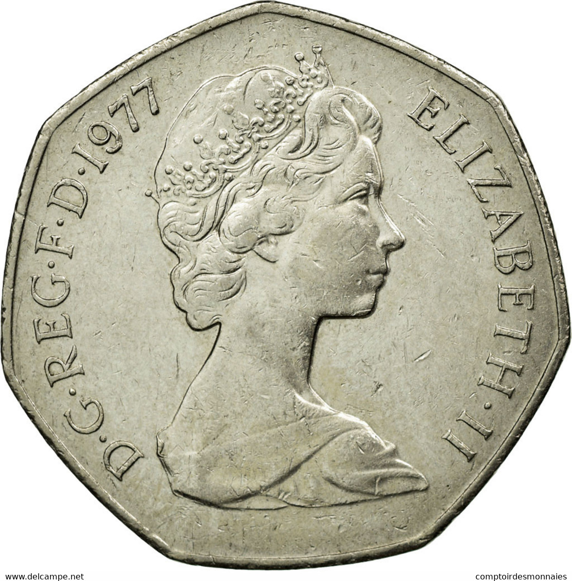 Monnaie, Grande-Bretagne, Elizabeth II, 50 New Pence, 1977, SUP, Copper-nickel - 50 Pence