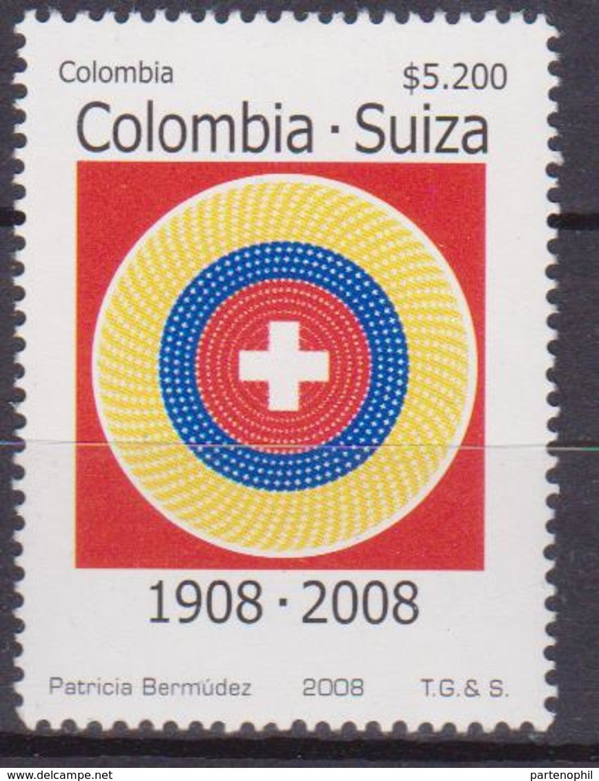 Colombia Croce Rossa Red Cross MNH - Croce Rossa