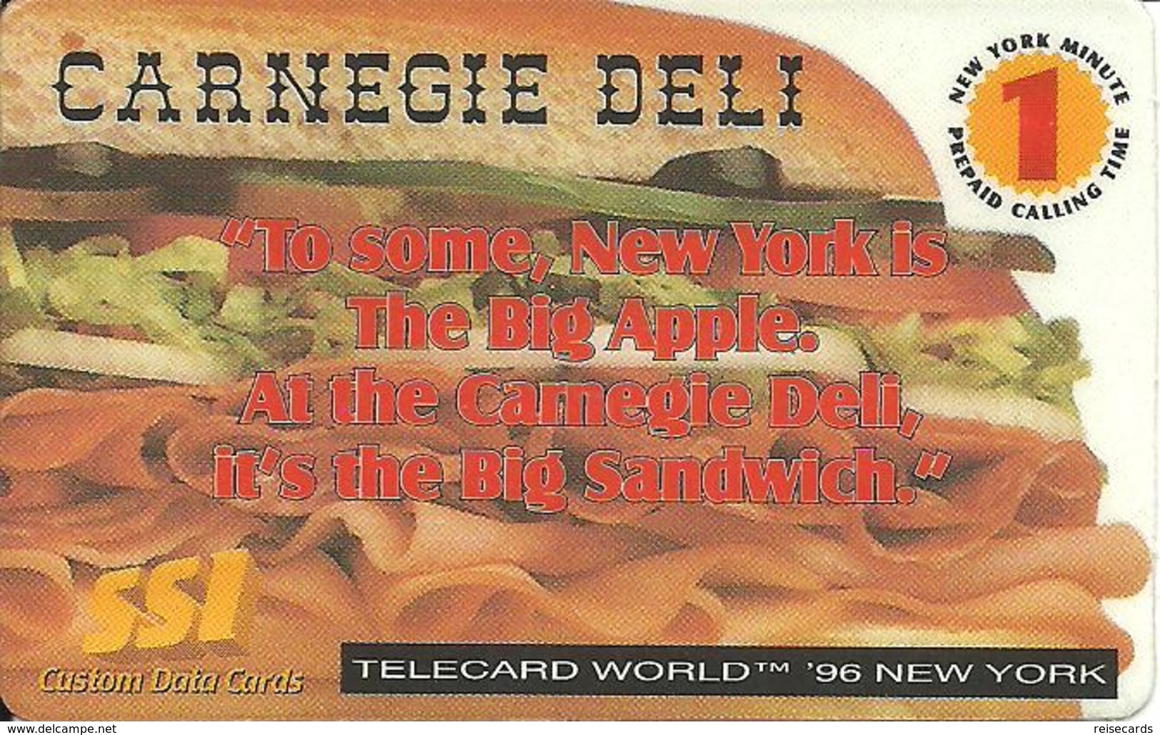 USA: Zenex - TeleCard World '96 Exposition New York - Sonstige & Ohne Zuordnung