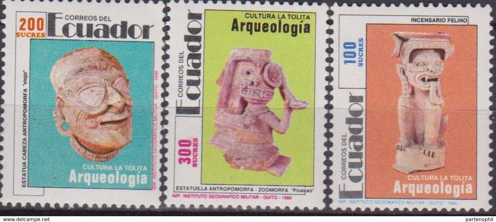 Ecuador Archeologia Archeology Arqueologia Set MNH - Archeologia