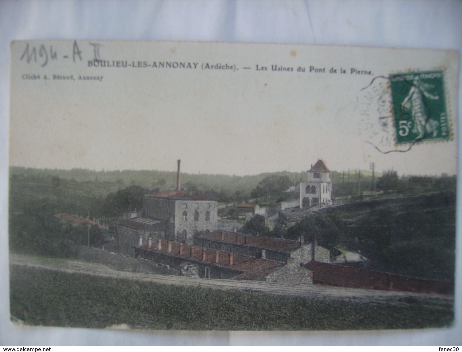 07 Ardeche Boulieu Les Annonay Les Usines Du Pont De La Pierne - Autres & Non Classés