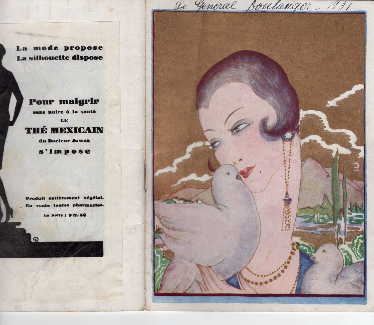 PROGRAMME THÉÂTRE PORTE ST MARTIN GÉNÉRAL BOULANGER MAURICE ROSTAND FRANCEN ARNAUDY GHYSLAINE BERTHIER LEBLOND... - Programmes