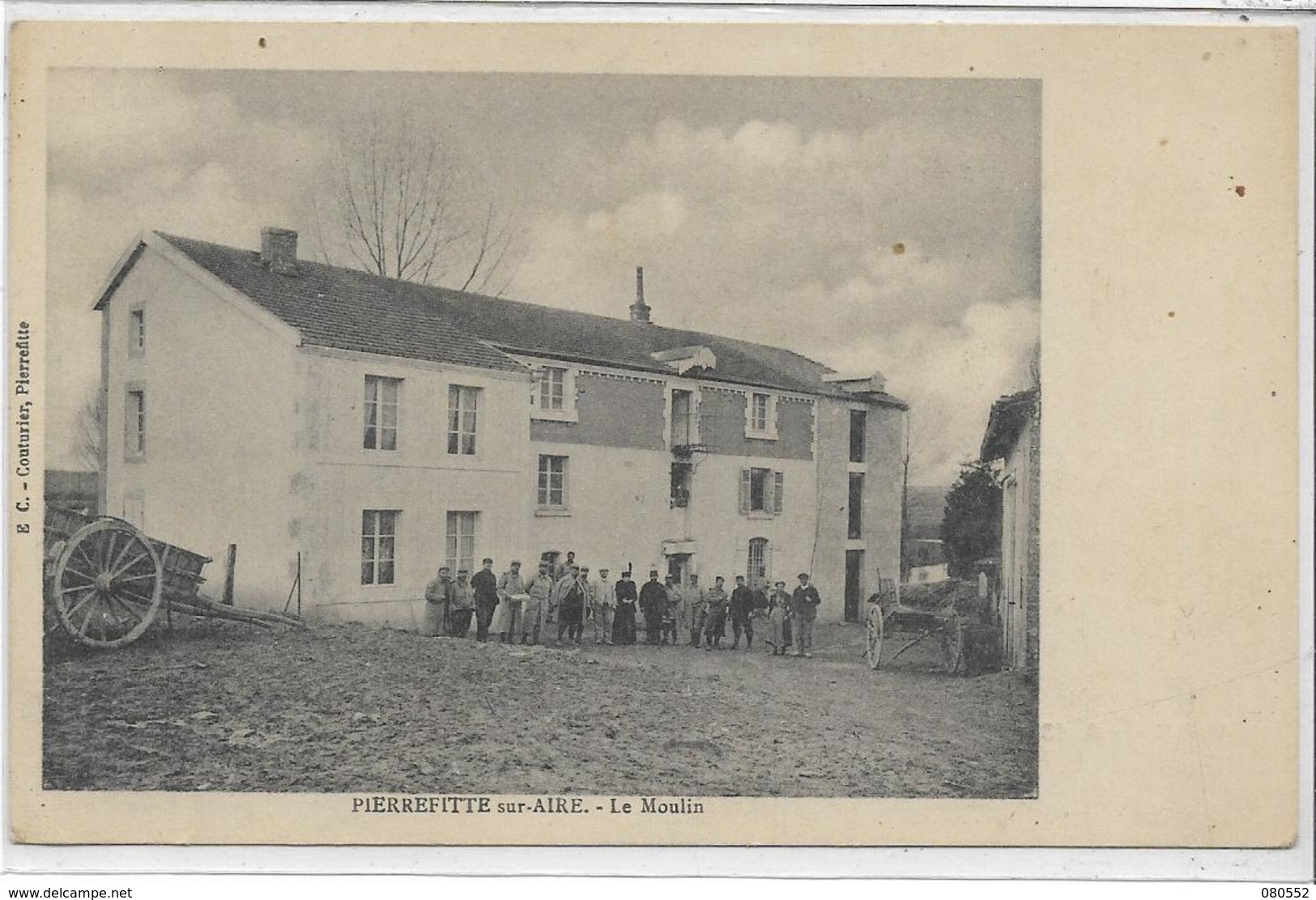 55 PIERREFITTE-SUR-AIRE . Le Moulin  Animé , édit : E C Couturier  , Années 10 , état Extra - Pierrefitte Sur Aire