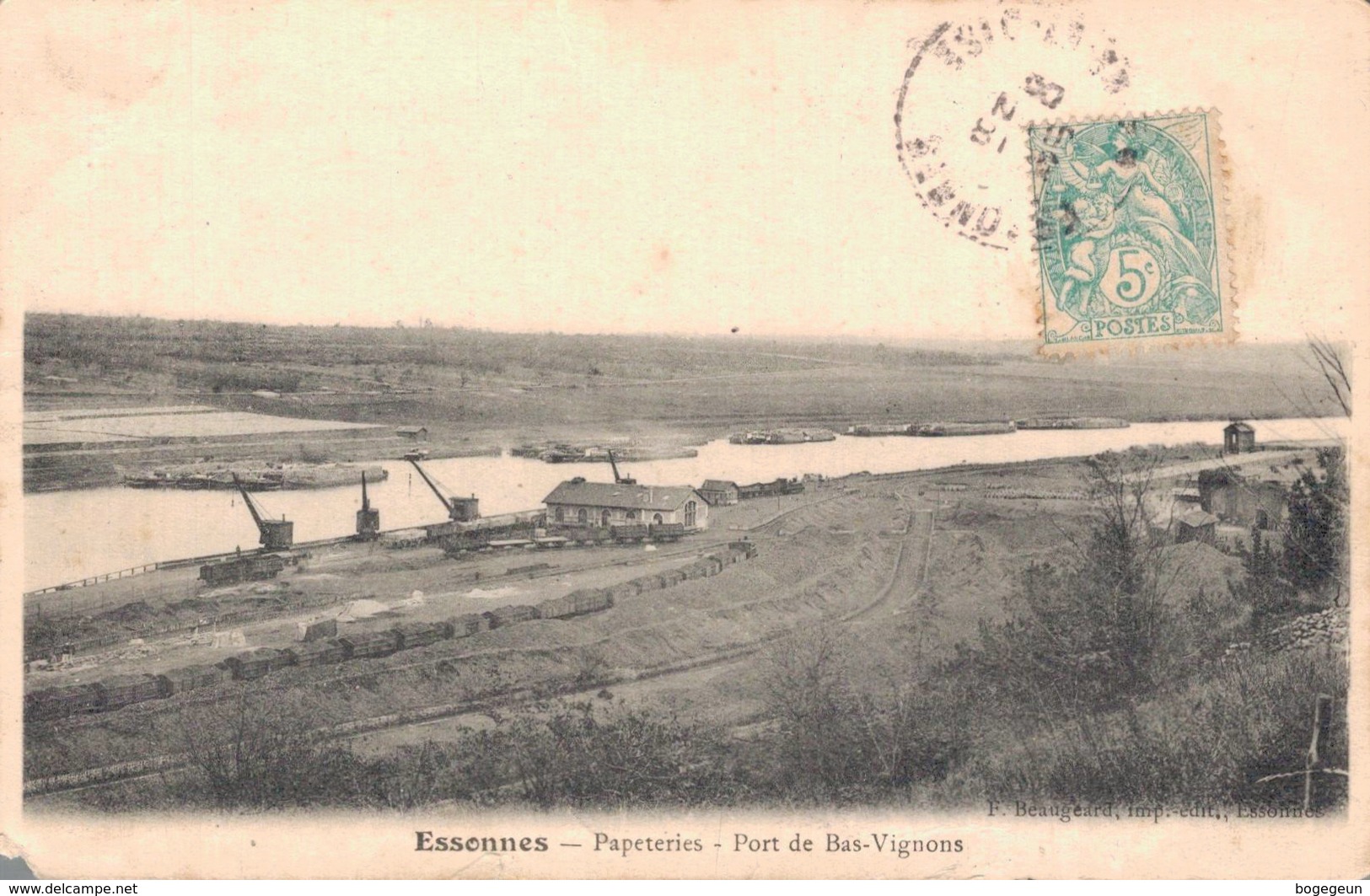 91 ESSONNES Papeteries Port De Bas Vignons (Etat) - Essonnes