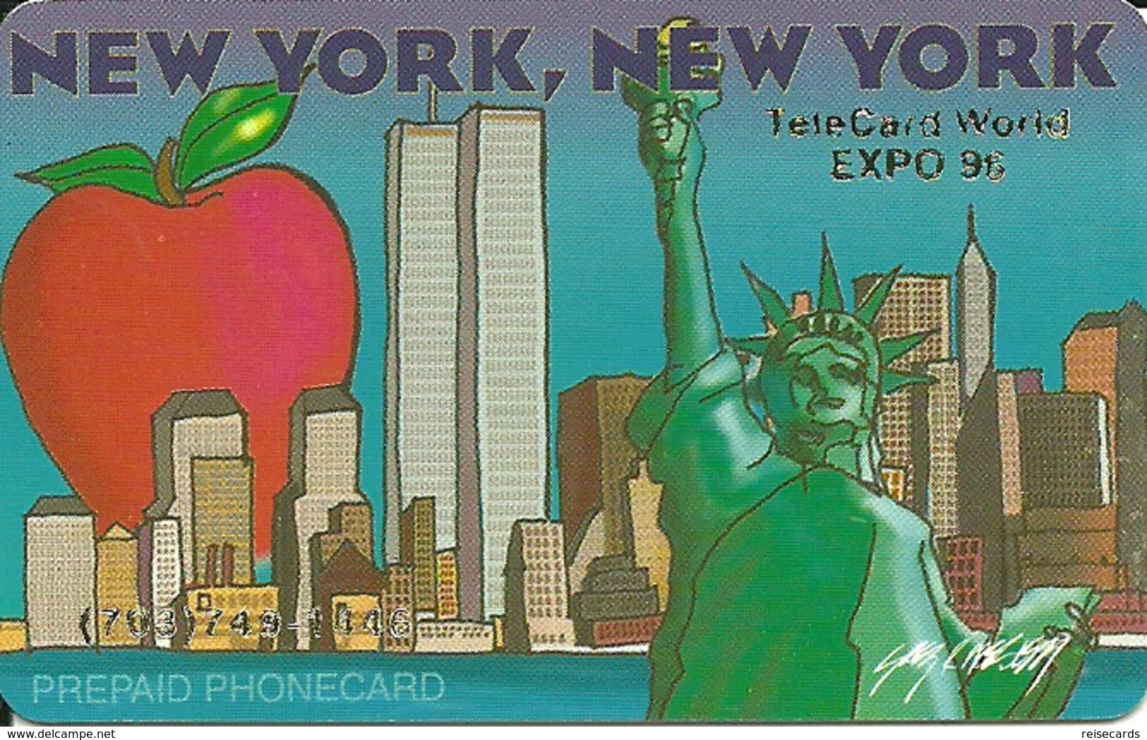 USA: Network Phonecard Technologies - TeleCard World '96 Exposition New York. - Sonstige & Ohne Zuordnung