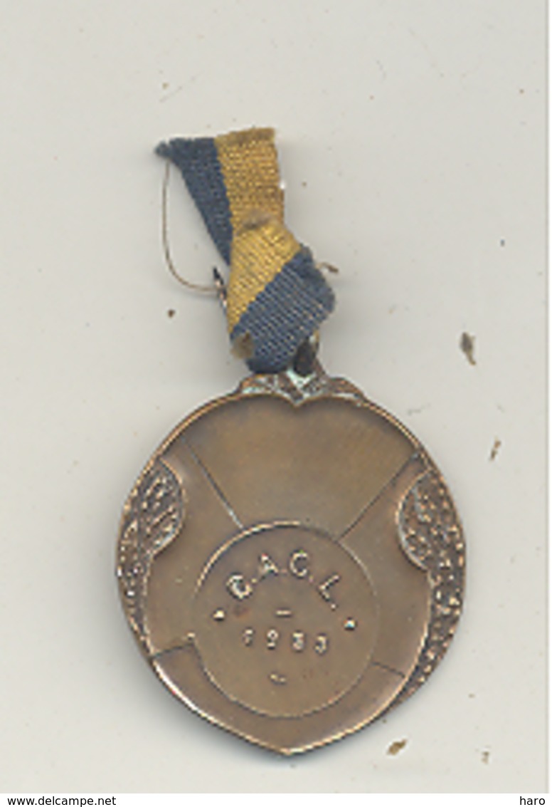 LUTTE - Médaille C.A.C.L. 1925 (b244) - Autres & Non Classés