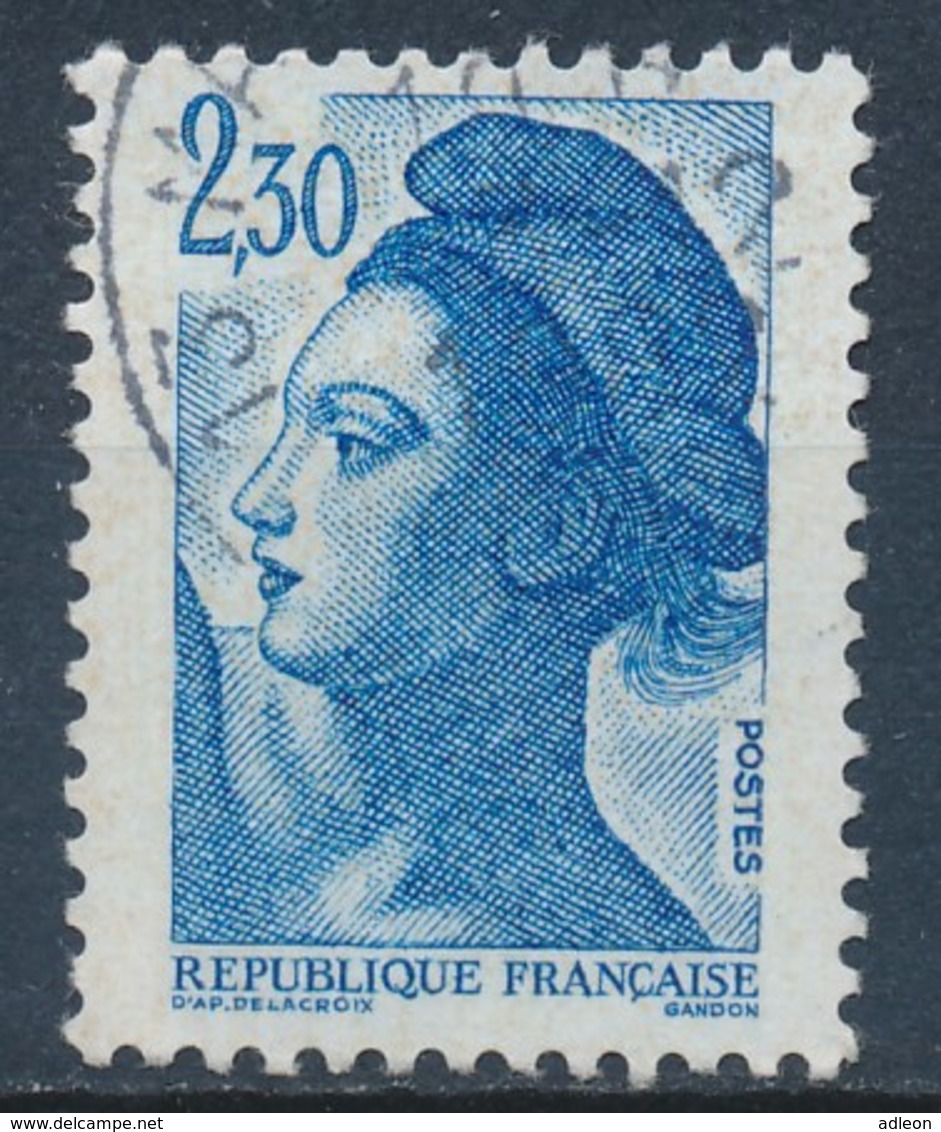 France -Liberté 2,30 Bleu YT 2189 Obl. - 1982-1990 Liberté De Gandon