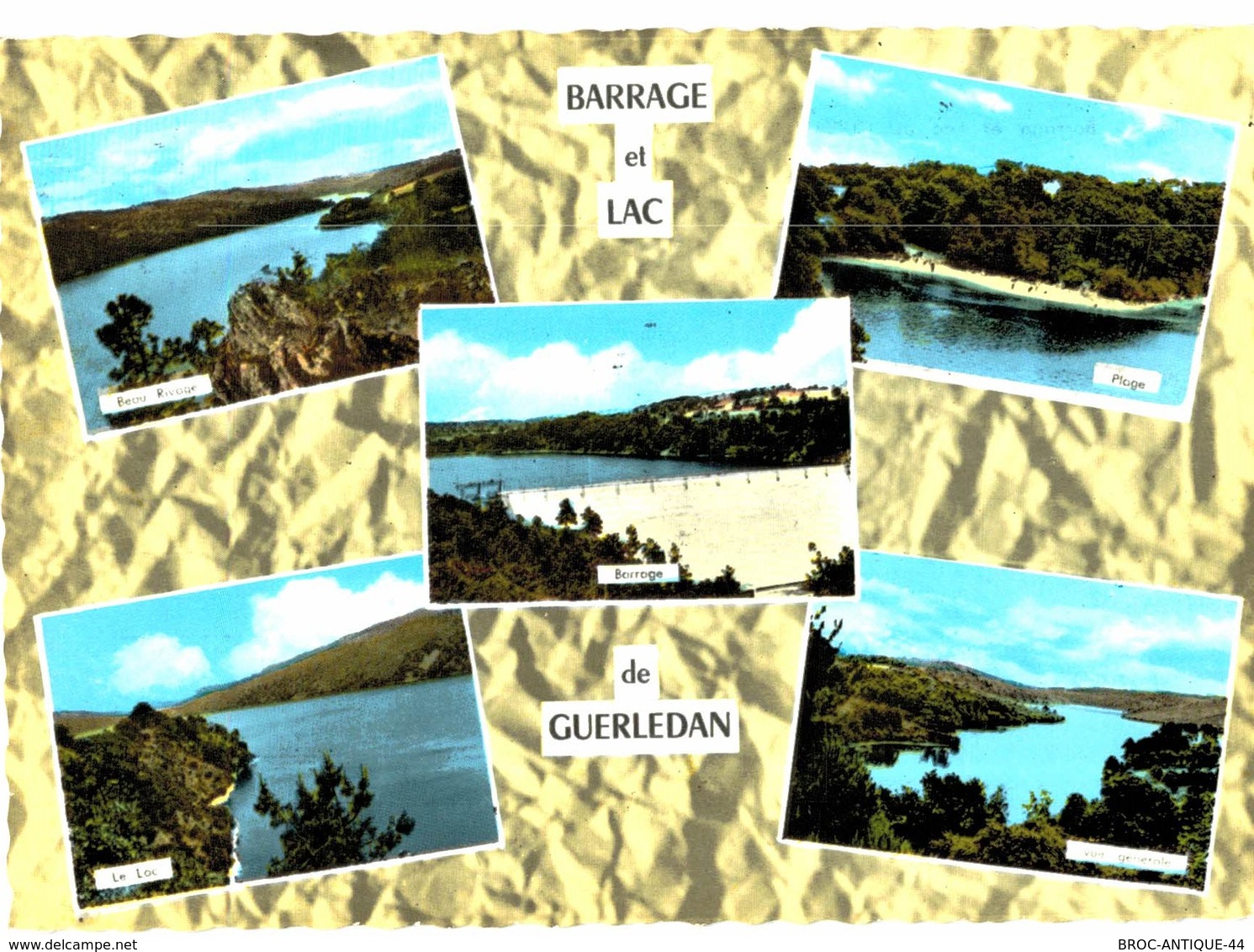 LOT N°805 - LOT DE 20 CARTES DU BARRAGE ET LAC DE GUERLEDAN - Caurel