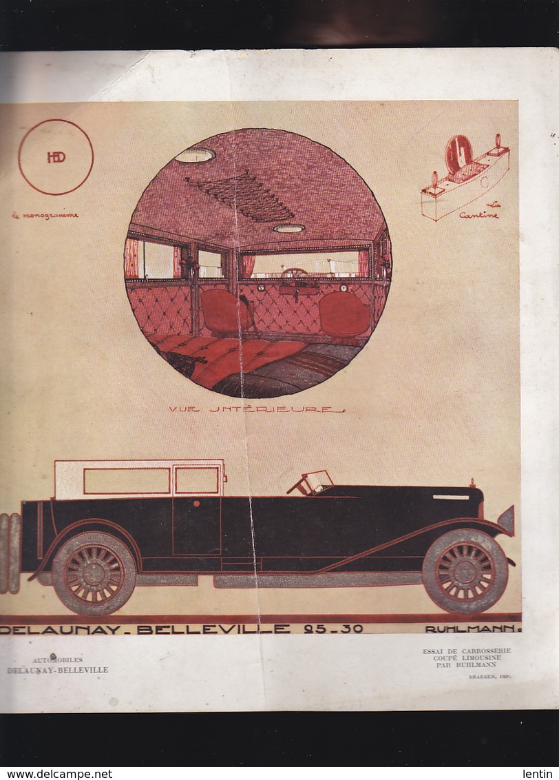 Automobile - Delaunay- Belleville - 3 Essais De Carrosserie Par Ruhlmann, C.Martin, Benito - Autres & Non Classés